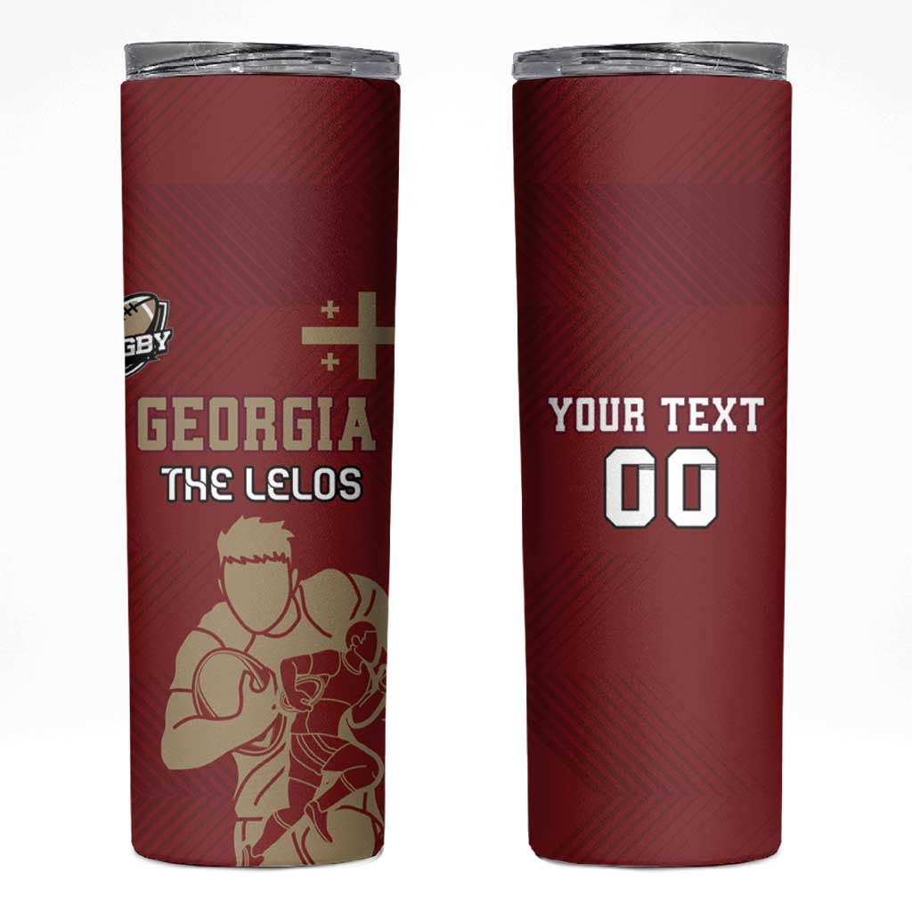 Custom Georgia Rugby Skinny Tumbler The Lelos Go Champions