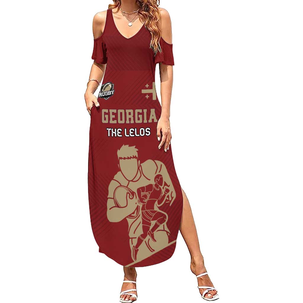 Custom Georgia Rugby Summer Maxi Dress The Lelos Go Champions