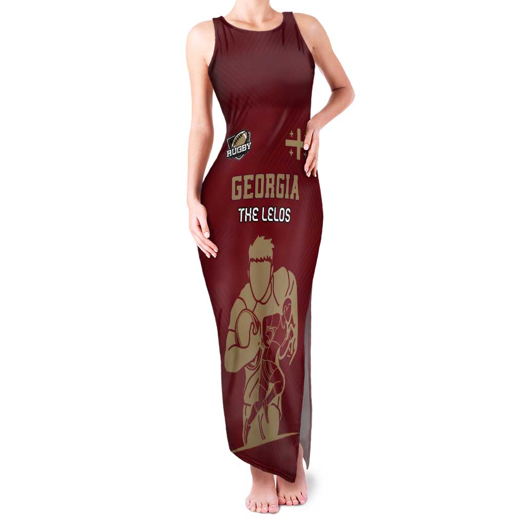 Custom Georgia Rugby Tank Maxi Dress The Lelos Go Champions