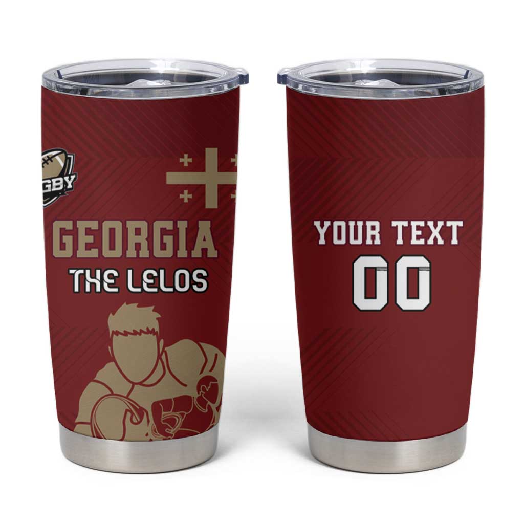 Custom Georgia Rugby Tumbler Cup The Lelos Go Champions