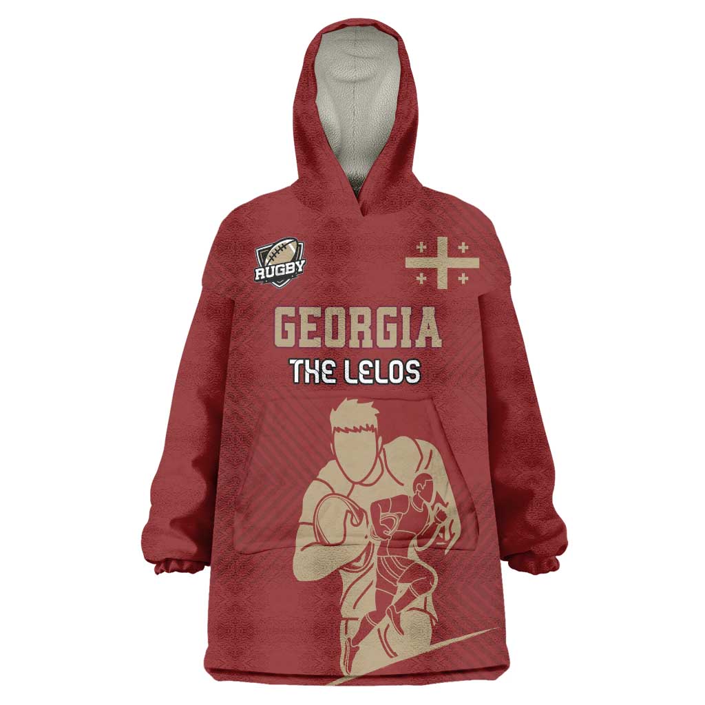 Custom Georgia Rugby Wearable Blanket Hoodie The Lelos Go Champions