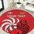 Personalized Georgia Round Carpet Lion Borjgali - Wonder Print Shop