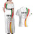 Custom Portugal Football Couples Matching Off Shoulder Maxi Dress and Hawaiian Shirt A Selecao das Quinas Dragon Mascot