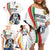 Custom Portugal Football Family Matching Off Shoulder Short Dress and Hawaiian Shirt A Selecao das Quinas Dragon Mascot