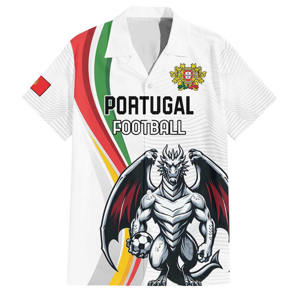 Custom Portugal Football Hawaiian Shirt A Selecao das Quinas Dragon Mascot