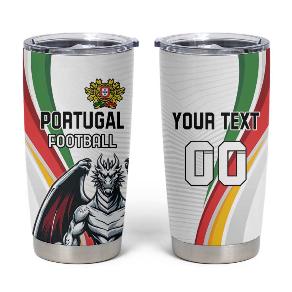 Custom Portugal Football Tumbler Cup A Selecao das Quinas Dragon Mascot