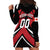 Custom Canada Hockey Hoodie Dress Black Bear Playing Ice Hockey