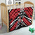 Custom Canada Hockey Quilt Black Bear Playing Ice Hockey