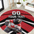 Custom Canada Hockey Round Carpet Black Bear Playing Ice Hockey