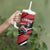 Custom Canada Hockey Tumbler With Handle Black Bear Playing Ice Hockey