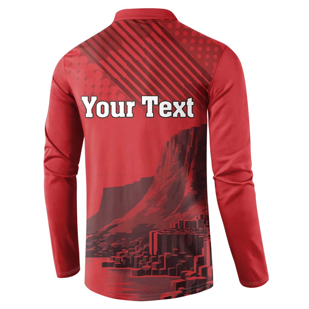 Personalized Northern Ireland Button Sweatshirt Giant’s Causeway Retro Style