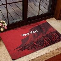 Personalized Northern Ireland Rubber Doormat Giant’s Causeway Retro Style