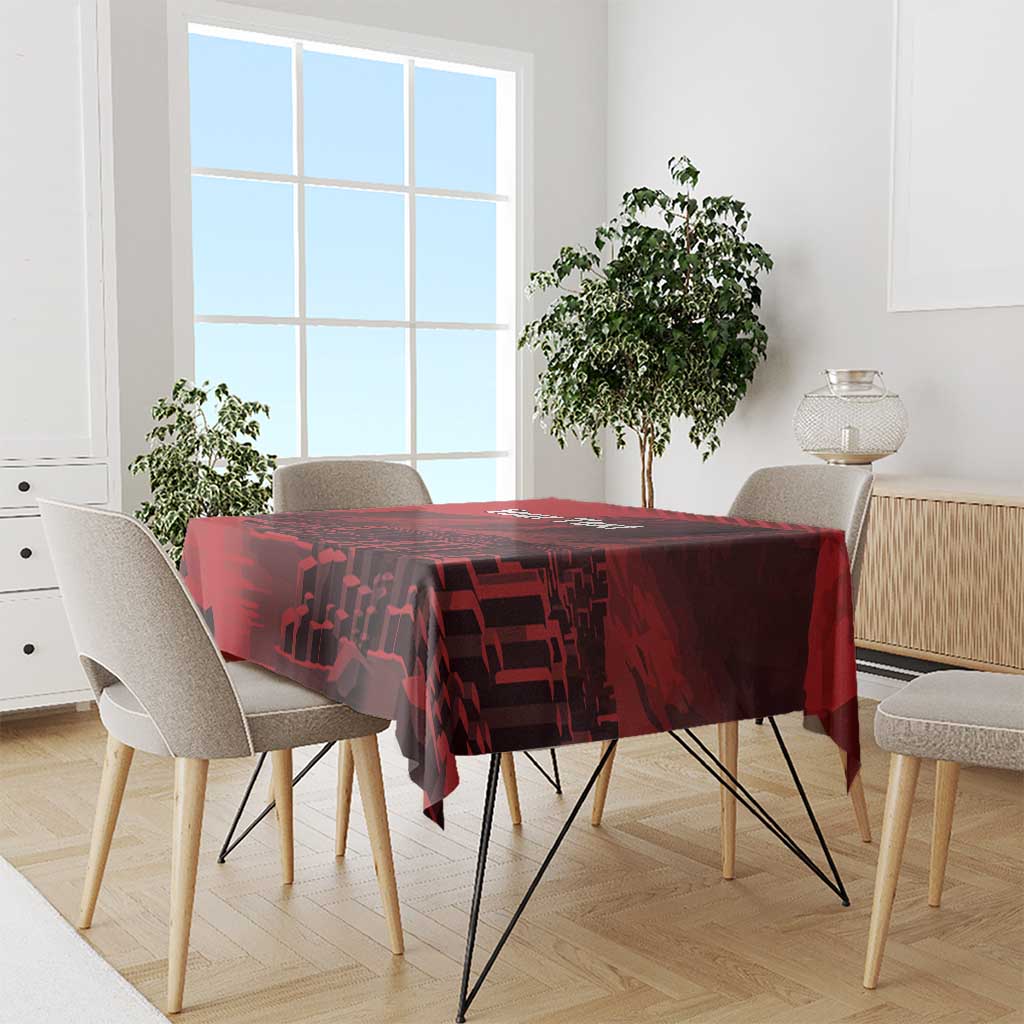 Personalized Northern Ireland Tablecloth Giant’s Causeway Retro Style
