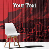Personalized Northern Ireland Window Curtain Giant’s Causeway Retro Style