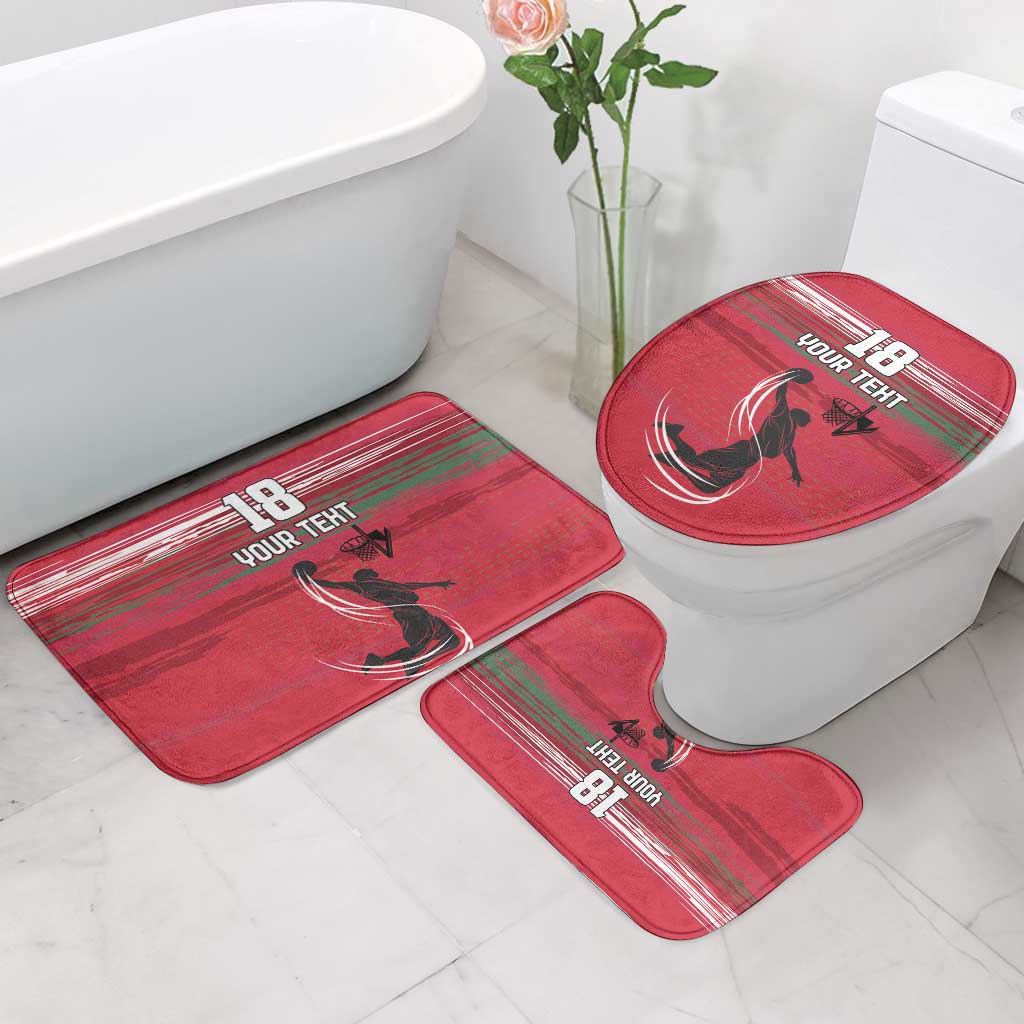 Hungary Basketball Custom Bathroom Set Come On Magyars Grunge Style - Wonder Print Shop