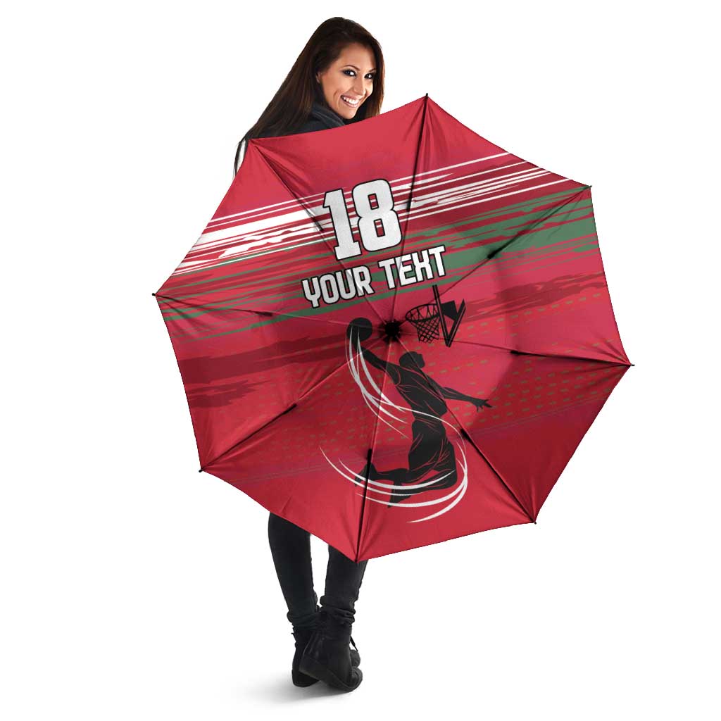 Hungary Basketball Custom Umbrella Come On Magyars Grunge Style - Wonder Print Shop