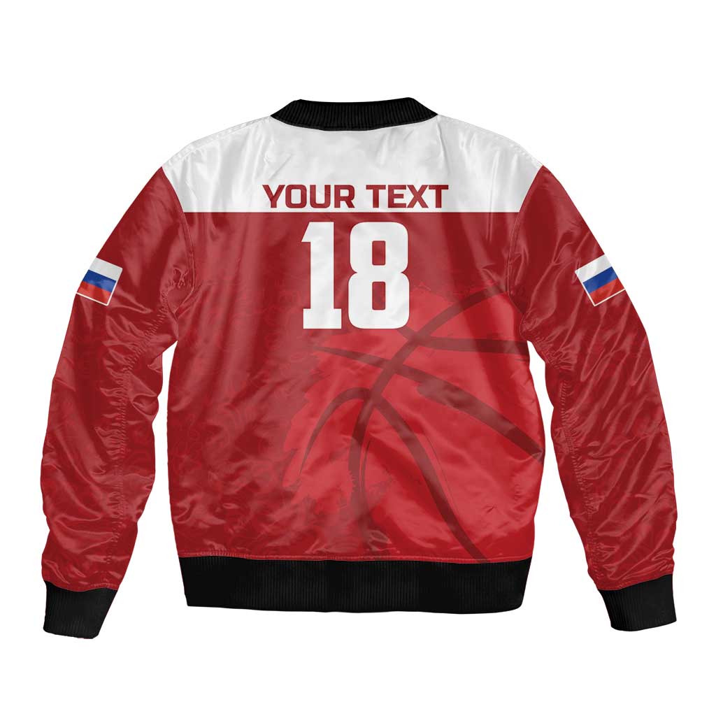 Russia Basketball Custom Bomber Jacket Go Champion - Wonder Print Shop