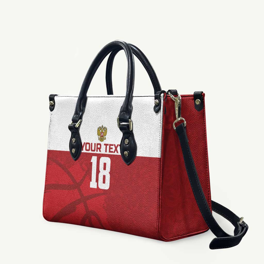 Russia Basketball Custom Leather Bag Go Champion - Wonder Print Shop