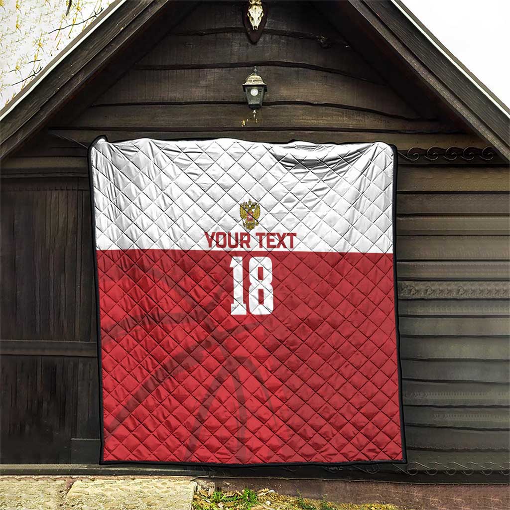 Russia Basketball Custom Quilt Go Champion - Wonder Print Shop