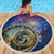 Czech Republic Astronomical Clock Beach Blanket Zodiac Signs In Space - Wonder Print Shop