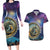 Czech Republic Astronomical Clock Couples Matching Long Sleeve Bodycon Dress and Hawaiian Shirt Zodiac Signs In Space - Wonder Print Shop