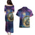 Czech Republic Astronomical Clock Couples Matching Puletasi and Hawaiian Shirt Zodiac Signs In Space - Wonder Print Shop