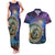 Czech Republic Astronomical Clock Couples Matching Tank Maxi Dress and Hawaiian Shirt Zodiac Signs In Space - Wonder Print Shop