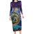 Czech Republic Astronomical Clock Family Matching Long Sleeve Bodycon Dress and Hawaiian Shirt Zodiac Signs In Space - Wonder Print Shop