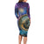 Czech Republic Astronomical Clock Family Matching Long Sleeve Bodycon Dress and Hawaiian Shirt Zodiac Signs In Space - Wonder Print Shop