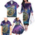 Czech Republic Astronomical Clock Family Matching Off The Shoulder Long Sleeve Dress and Hawaiian Shirt Zodiac Signs In Space - Wonder Print Shop