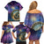 Czech Republic Astronomical Clock Family Matching Off Shoulder Short Dress and Hawaiian Shirt Zodiac Signs In Space - Wonder Print Shop