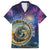 Czech Republic Astronomical Clock Family Matching Puletasi and Hawaiian Shirt Zodiac Signs In Space - Wonder Print Shop