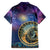 Czech Republic Astronomical Clock Family Matching Puletasi and Hawaiian Shirt Zodiac Signs In Space - Wonder Print Shop