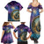 Czech Republic Astronomical Clock Family Matching Summer Maxi Dress and Hawaiian Shirt Zodiac Signs In Space - Wonder Print Shop