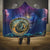 Czech Republic Astronomical Clock Hooded Blanket Zodiac Signs In Space