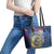 Czech Republic Astronomical Clock Leather Tote Bag Zodiac Signs In Space - Wonder Print Shop