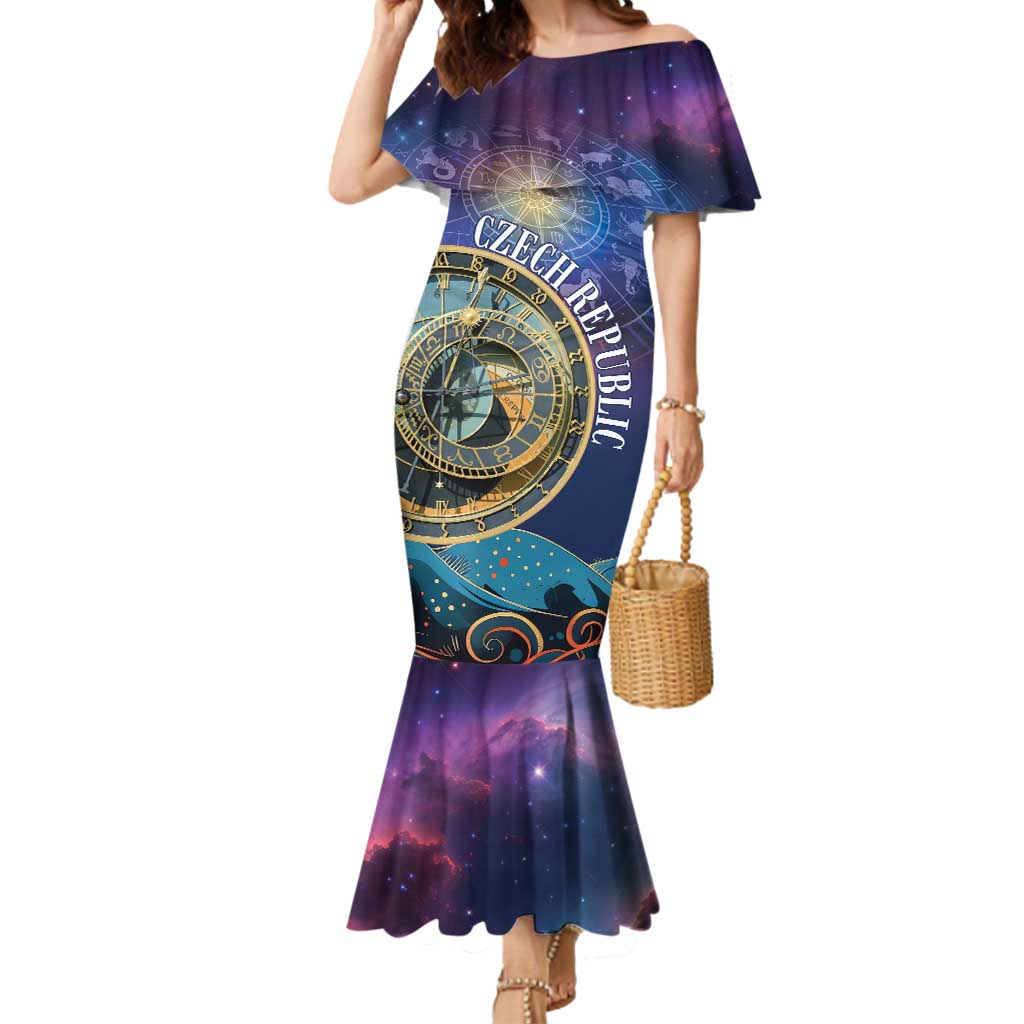 Czech Republic Astronomical Clock Mermaid Dress Zodiac Signs In Space - Wonder Print Shop