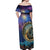 Czech Republic Astronomical Clock Off Shoulder Maxi Dress Zodiac Signs In Space - Wonder Print Shop