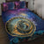 Czech Republic Astronomical Clock Quilt Bed Set Zodiac Signs In Space - Wonder Print Shop