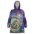 Czech Republic Astronomical Clock Wearable Blanket Hoodie Zodiac Signs In Space