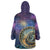 Czech Republic Astronomical Clock Wearable Blanket Hoodie Zodiac Signs In Space