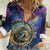 Czech Republic Astronomical Clock Women Casual Shirt Zodiac Signs In Space - Wonder Print Shop