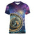 Czech Republic Astronomical Clock Women V-Neck T-Shirt Zodiac Signs In Space - Wonder Print Shop