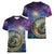 Czech Republic Astronomical Clock Women V-Neck T-Shirt Zodiac Signs In Space - Wonder Print Shop