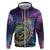 Czech Republic Astronomical Clock Zip Hoodie Zodiac Signs In Space - Wonder Print Shop