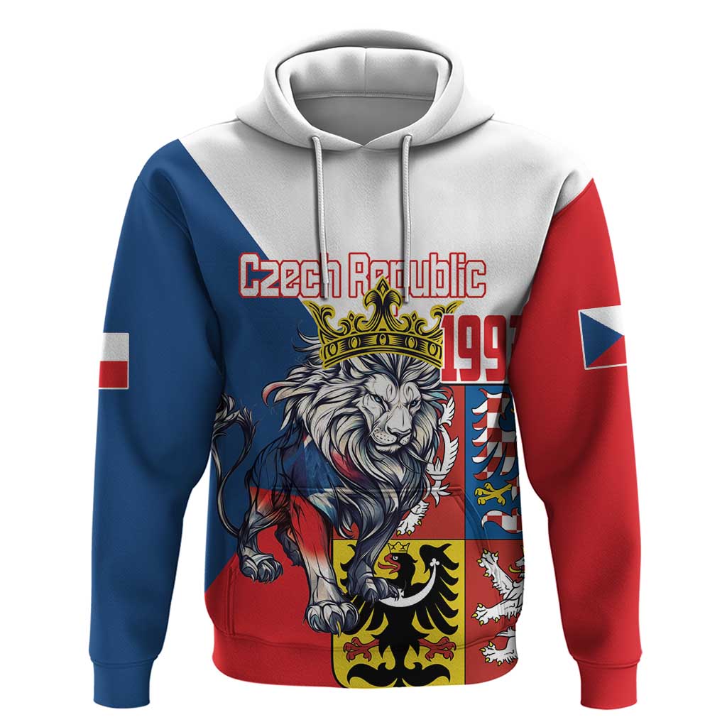 Personalized Czech Republic Restoration Day Hoodie Double-Tailed Lion Truth Prevails - Wonder Print Shop