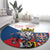 Personalized Czech Republic Restoration Day Round Carpet Double-Tailed Lion Truth Prevails