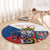 Personalized Czech Republic Restoration Day Round Carpet Double-Tailed Lion Truth Prevails