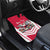 Personalized Poland White-Tailed Eagle Car Mats Poznan City Flag Style - Wonder Print Shop