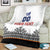 Custom Romania Rugby Blanket White Version Retro Style